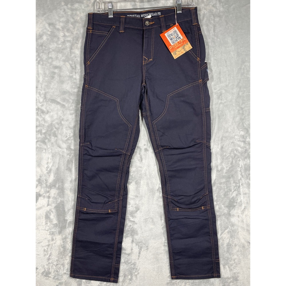 Dovetail Workwear Britt Utility FR Navy Canvas Pants Womens 6x30 DWS22P2F NEW